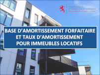 Base d’amortissement forfaitaire et taux d’amortissement pour immeubles locatifs
