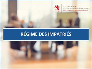 Régime des impatriés